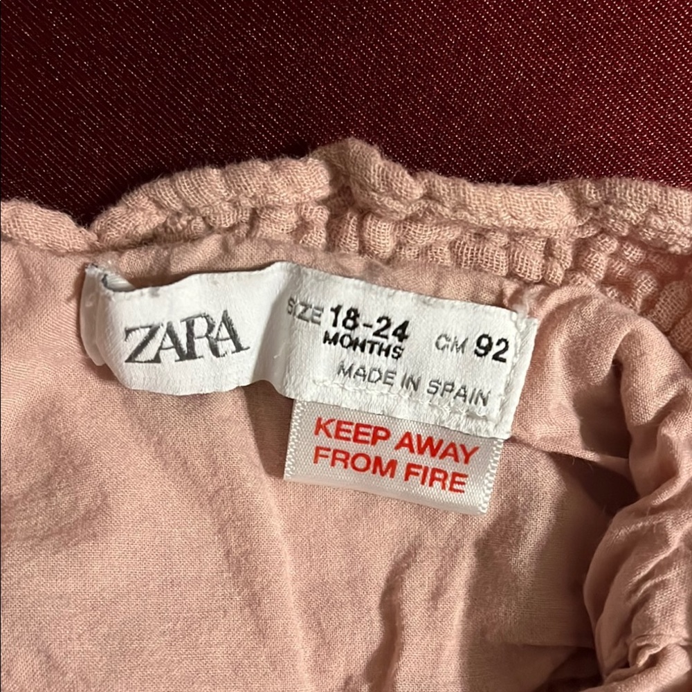 Zara Soft Pink Toddler Dress